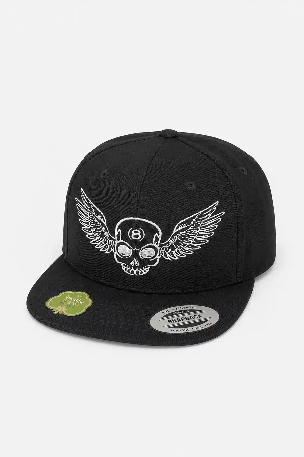 Casquette Moto Snapback Noire – Logo Billy Eight 1 Casquette Moto Snapback Noire – Logo Billy Eight