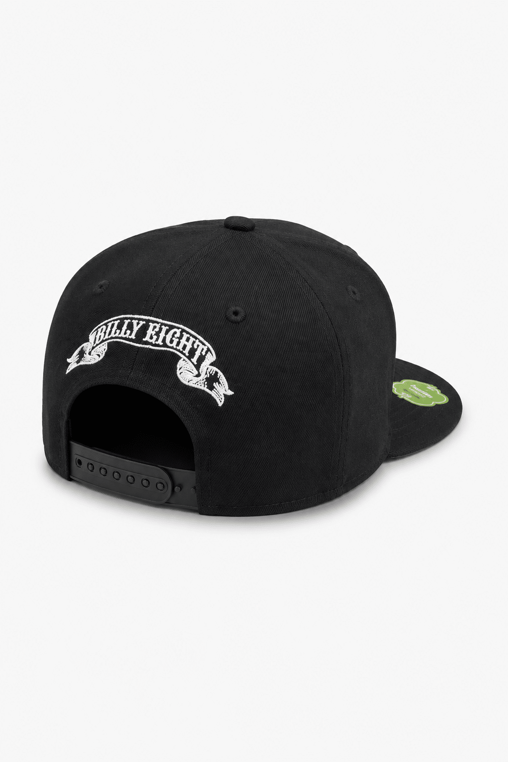 Casquette Moto Snapback Wheel Noire – Billy Eight 3 Casquette snapback Billy Eight fermeture réglable arrière