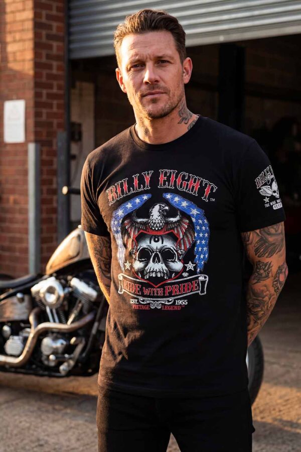 BILLY EIGHT 14 T-shirt Tête de mort - Ride with Pride